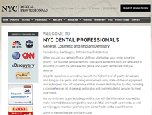 Tablet Screenshot of nycdentalprofessionals.com